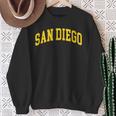 San Diego Hometown Pride Throwback Print Classic Sweatshirt Gifts for Old Women