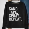 Sand Tape Spray Repeat Auto Body Painter Automotive Painter Sweatshirt Gifts for Old Women