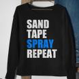 Sand Tape Spray Repeat Automotive Car Painter Sweatshirt Gifts for Old Women