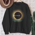 Sandy Creek Ny Total Solar Eclipse 040824 Souvenir Sweatshirt Gifts for Old Women