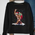 Santa Bigfoot Christmas Rock Style Sasquatch Believe Sweatshirt Gifts for Old Women