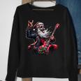 Santa Claus Guitar Player Rock & Roll Christmas Sweatshirt Gifts for Old Women
