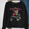 Santa Riding A Motorbike Christmas Motorcycle Christmas Sweatshirt Gifts for Old Women