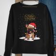 Santa Xmas Frenchie Merry Christmas French Bulldog Puppy Sweatshirt Gifts for Old Women