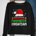 Santa's Favorite Croatian Christmas Family Matching Sweatshirt Gifts for Old Women