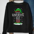 Santa's Favorite Elf Christmas Family Matching Xmas Sweatshirt Gifts for Old Women