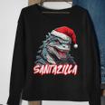 Santazilla Japanese Monster Kaiju Christmas Sweatshirt Gifts for Old Women