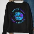 Sativa Days Indica Nights Sweatshirt Gifts for Old Women