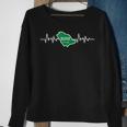 Saudi Flag Heartbeat Patriotic Saudi Arabia Sweatshirt Gifts for Old Women