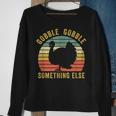 Save A Turkey Thanksgiving Gobble Trot Vintage Vegan Sweatshirt Gifts for Old Women