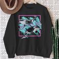 Save Whales 90S Orca Ocean Animals Chart Mammals Guide Eco Sweatshirt Gifts for Old Women