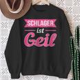 Schlager Ist Geil Schlagerparty Music S Sweatshirt Geschenke für alte Frauen