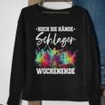 Schlagerparty Schlager Black S Sweatshirt Geschenke für alte Frauen