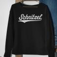 Schnitzel Liebhaber Sweatshirt Schwarz mit Weißem Schriftzug Geschenke für alte Frauen