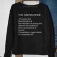 School Dress Code Protest Sweatshirt Gifts for Old Women