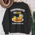 Schweinefraten Bayrisch Brotzeit In Der Wirtschaft Sweatshirt Geschenke für alte Frauen