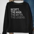Scott The Man Myth Legend Sweatshirt Gifts for Old Women