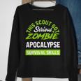 Scout Zombie Apocalype Survival Skills Scouts Sweatshirt Gifts for Old Women