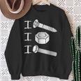 I Screw I Nut I Bolt Proud Car Auto Mechanic Humor Sweatshirt Gifts for Old Women