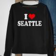 Seattle I Heart Seattle I Love Seattle Sweatshirt Gifts for Old Women