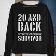 Secret Space Program Military Font 20 And Back Survivor Sweatshirt Gifts for Old Women