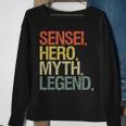 Sensei Karate Judo Sweatshirt Gifts for Old Women