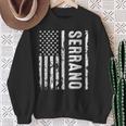 Serrano Last Name Surname Team Serrano Family Reunion Sweatshirt Gifts for Old Women