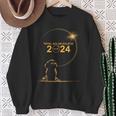 Shih Tzu Dog 04 08 24 Total Solar Eclipse 2024 Boys Girls Sweatshirt Gifts for Old Women