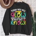 What You Show Rock The Testing Day Exam Teachers Students Sweatshirt Gifts for Old Women