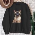 Siamese Cat Sweatshirt Geschenke für alte Frauen