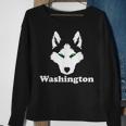 Siberian Huskies Dog Owner State Washington Husky Sweatshirt Gifts for Old Women