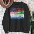 Sierra Leonean Roots Half American Flag Sierra Leonean Sweatshirt Gifts for Old Women