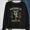 Skateboard Skateboard Life Skate & Destroy Vintage Sweatshirt Gifts for Old Women