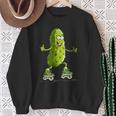 Skater Pickle Kostüm Für Inlineskating Liebhaber Sweatshirt Geschenke für alte Frauen