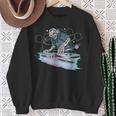 Skeleton Dj Music Mixer Record Decks Musician Music Lover Sweatshirt Gifts for Old Women