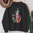 Skeleton Is Ready To Skate Skateboard Skeletor Graphic Sweatshirt Gifts for Old Women