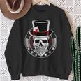 Skull Poker Ace Of Hearts Casino Gambling Card Player Sweatshirt Gifts for Old Women