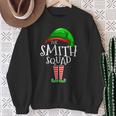 Smith Squad Elf Group Matching Family Name Christmas Sweatshirt Gifts for Old Women