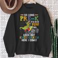 So Long Pre-K Kindergarten Here I Come Dinosaur Graduation Sweatshirt Gifts for Old Women