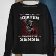 So Viele Idioten Und Nur Eine Sense Sarcasm Reaper Black Sweatshirt Geschenke für alte Frauen