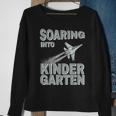 Soaring Into Kindergarten Back To School Jet Military Family Sweatshirt Gifts for Old Women