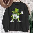 Soccer Boy St Paddys Day Leprechaun Hat Dabbing Soccer Ball Sweatshirt Gifts for Old Women