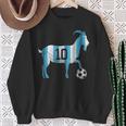 Soccer Football Greatest Of All Time Goat Number 10 Sweatshirt Gifts for Old Women