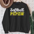 Softball Papaw Of A Softball Player Papaw Sweatshirt Gifts for Old Women