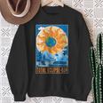 Solar Eclipse 2024 April 8 Total Solar Eclipse 40824 Sweatshirt Gifts for Old Women