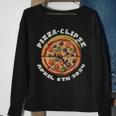 Solar Eclipse 2024 Pizza-Clipse Eclipse 2024 Sweatshirt Gifts for Old Women