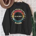Solar Eclipse 2024 Maine Solar Eclipse Sweatshirt Gifts for Old Women