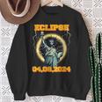 Solar Eclipse 2024 New York Statue Of Liberty Vantage Sweatshirt Gifts for Old Women