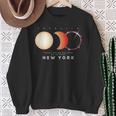 Solar Eclipse 2024 New York Total Eclipse American Graphic Sweatshirt Gifts for Old Women