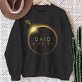 Solar Eclipse 2024 State Ohio Total Solar Eclipse Sweatshirt Gifts for Old Women